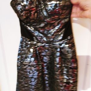Babe size S black and silver cocktail dress